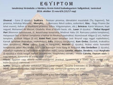 Egyiptomi utazás
