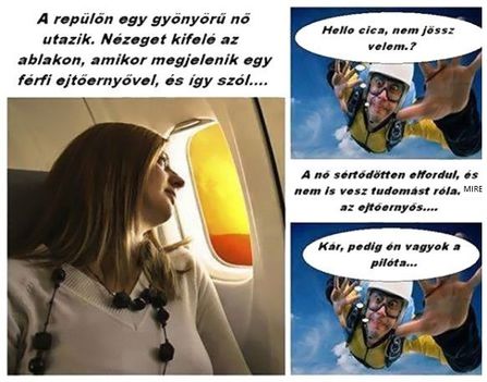 A repülőn!