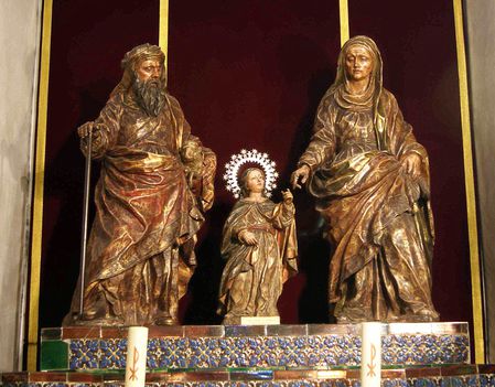 35Evangelio-Cabecera-S Joaquín, Sta Ana y la Virgen Niña Szűz Mária és szülei
