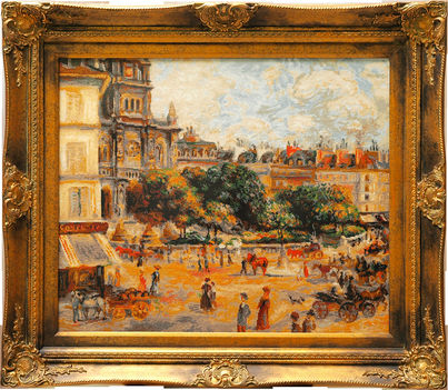 Szentháromság tér, Párizs (Pierre-Auguste Renoir festménye alapján)