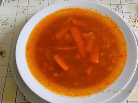 Pirított tarhonya leves 