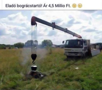 Eladó bográcstartó!