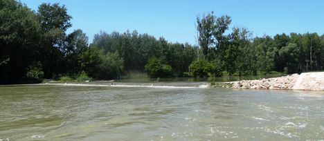Farkaslyuki zárás a Szigetközi hullámtéri vízpótlórendszerben, Ásványráró 2016. június 07.-én 2