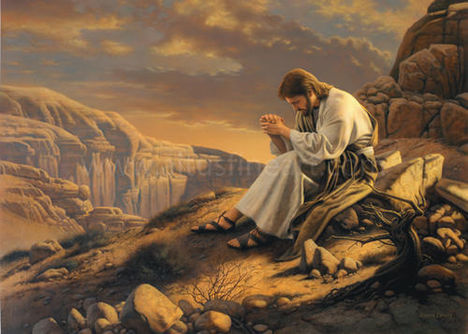jezus imádkozik