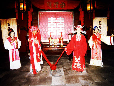 Ősi kínai esküvői ceremónia