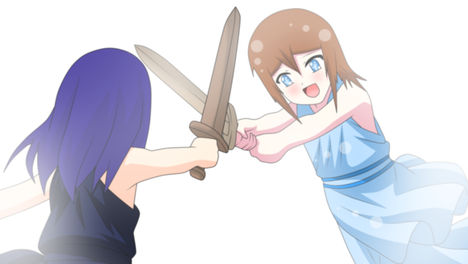 SmallChou and SmallTenshi fight.^^  [Collab Tenshive]