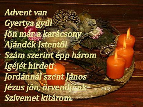 Advent harmadik gyertya