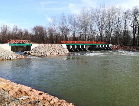 A felújított Szent Kristóf híd, Kisbodak 2020.02.17.-én  2