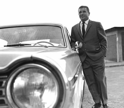 Puskás  és autója 1966