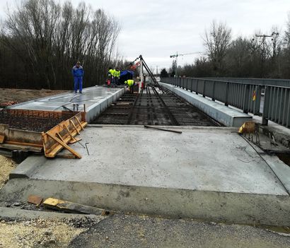 Kiserdei Lajta híd fejlesztése, Mosonmagyaróvár 2019.12.11.-én 2