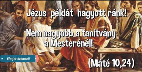 Példa Jézustól.