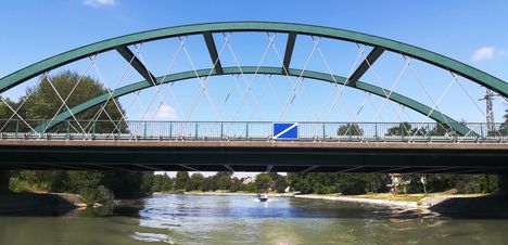 Mosoni-Duna a Halászi híddal, Halászi  20190724