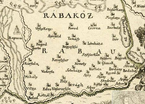 Maglóca és környéke egy 1753-as térképen/Facebook oldalról ollózva/