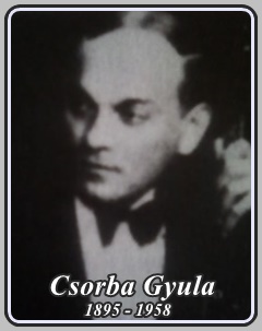 CSORBA GYULA 1895 - 1958