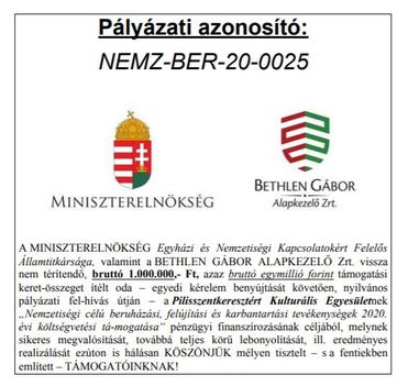 NEMZ-BER-20-0025 - A nyilvánosság tájékoztatása 2020