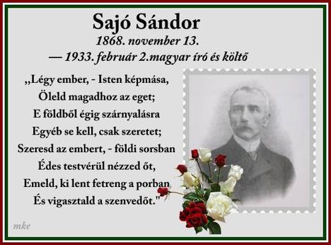 Emlékezzünk...1933. 02. 02.Meghalt Sajó Sándor költő, tanár, drámaíró.