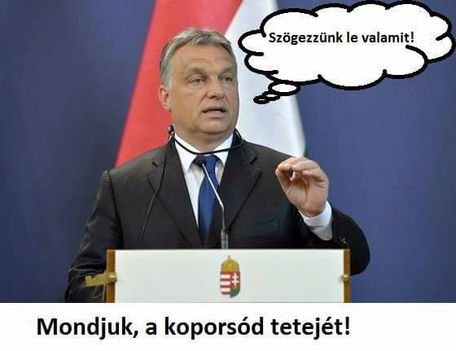 Orbán Viktor koporsó