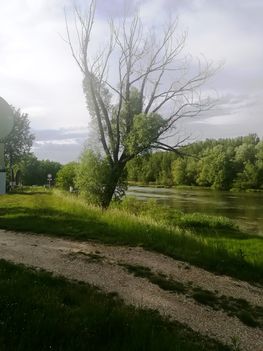 Mosoni-Duna folyó Mecsérnél 2021.05.21-én