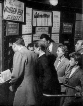 Mozipénztár az 1950-es években