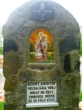 Szent Kristóf szobor, Kisbodak  2021.05.07-én