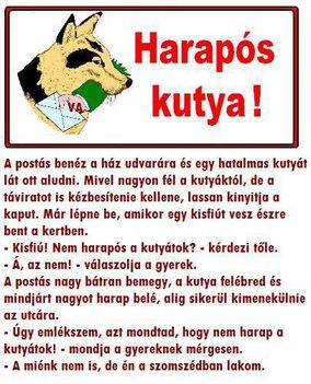 Harapós kutya!