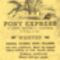 A Pony Express futárposta szolgálat álláshirdetése 1860-ban. Árvák előnyben...