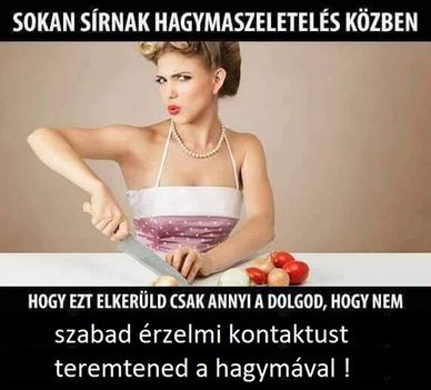 Hagymaszeletelés !