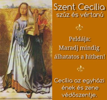 Szent Cecilia szűz és vértanú