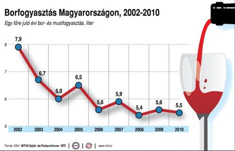 Borfogyasztás 2002-2010