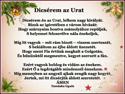 Dicsérem az Urat