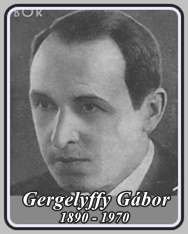 GERGELYFFY GÁBOR 1890 - 1970
