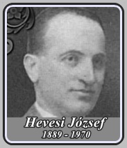 HEVESI JÓZSEF 1889 - 1970