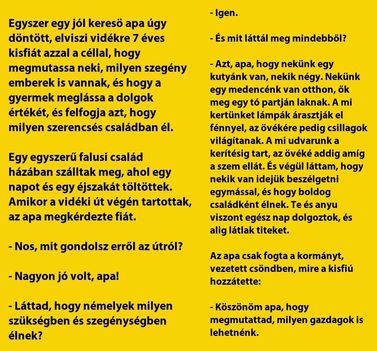 let a szegényeknél !