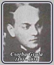 CSORBA GYULA 1895 - 1958