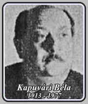 KAPUVÁRI BÉLA 1913 - 1977