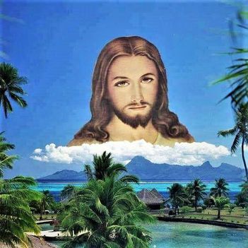 jézus a felhőkben