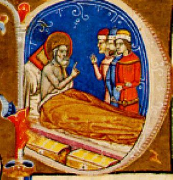 István király menekülésre inti Vazul fiait