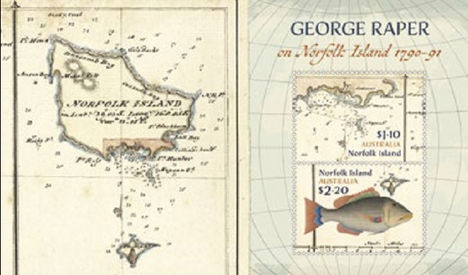 George Raper a Norfolk-szigeten