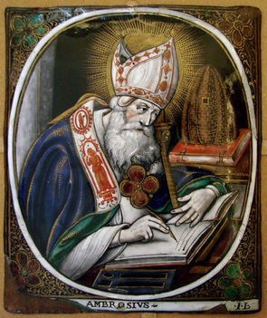 Milánói Szent Ambrus, aki Szent Ágostont megkeresztelte Püspök és egyháztanító (340-397)