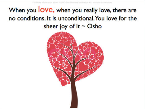 „Amikor szeretsz, amikor igazán szeretsz, nincsenek feltételeid. A szeretet feltétel nélküli...”