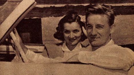 Lóránt és felesége kirándulni indul (Képes sport 1954 julius 6