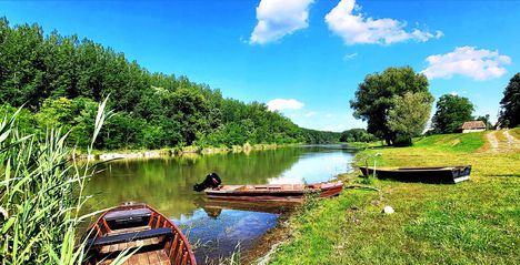 Mosoni-Duna folyó Mecsérnél