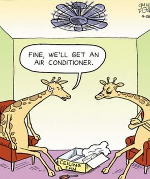 Zsiráf és a légkondicionáló