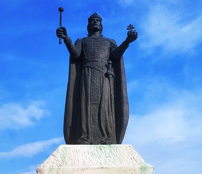 Szent István király szobra,  Moson