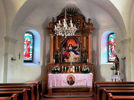 Szent Rozália kápolna oltára,  Moson 2023.05.03-án