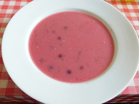 Friss megyből készült leves