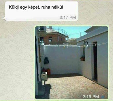 Ruha nélkül !