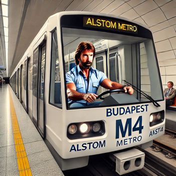 Chuck Norris járművezető az M4-es vonalon