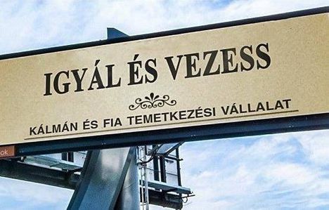 Igyál és vezess! (Kálmán és fia temetkezési vállalat)