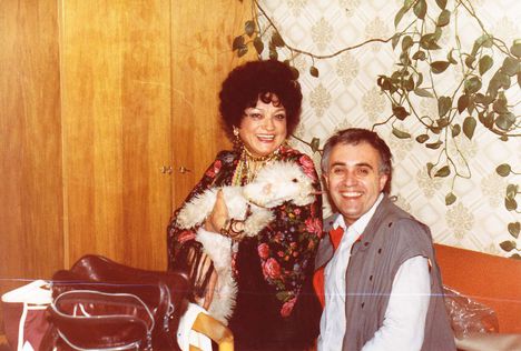 Kovács Apollónia Shaw a Pécsi Nemzeti Színházban (kép az öltözőből) (1985.)